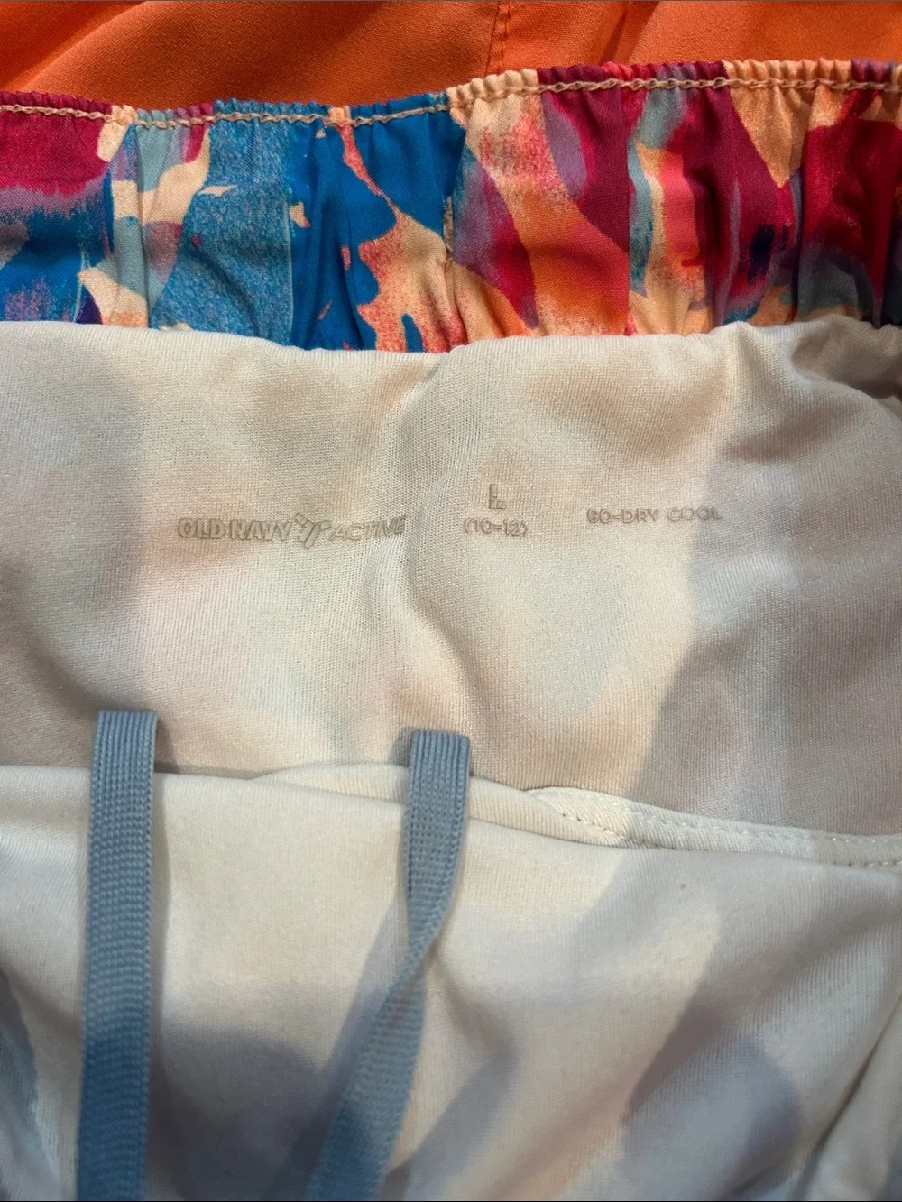 Old Navy Active Girls Shorts Set — Floral Pink & Blue, Coral, Sage, Light Gray
